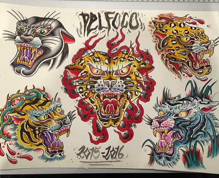 Tattoos - Flash de felinos - 116777